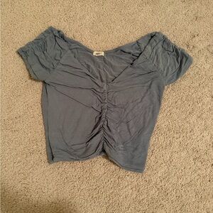 Garage Ruched Front Blue Women’s Top